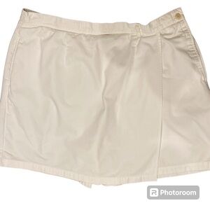 💥FREE WITH PURCHASE Lands End Women’s II Plus Size White Cotton Skort Size 20
